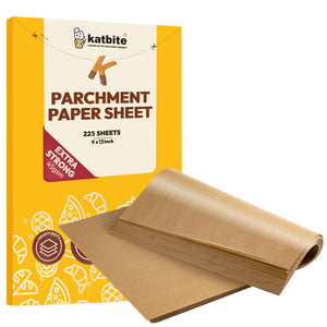 katbite Heavy Duty Unbleached Parchment Paper Sheets for Baking