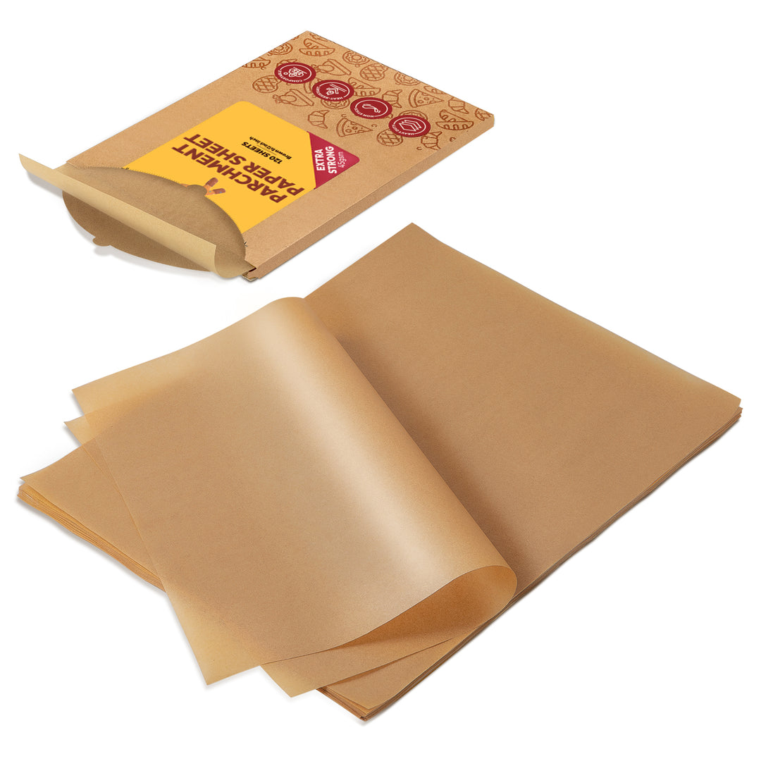 katbite Heavy Duty Unbleached Parchment Paper Sheets for Baking