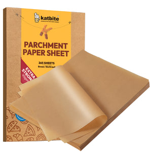 katbite Heavy Duty Unbleached Parchment Paper Sheets for Baking