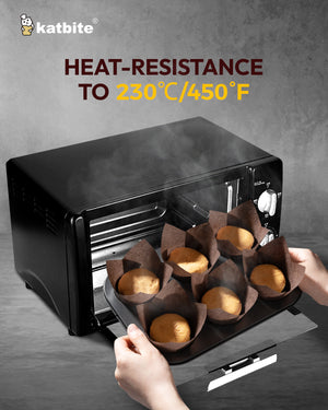 Katbite Tulip Cupcake Liners 200 Count Parchment Muffin Cups