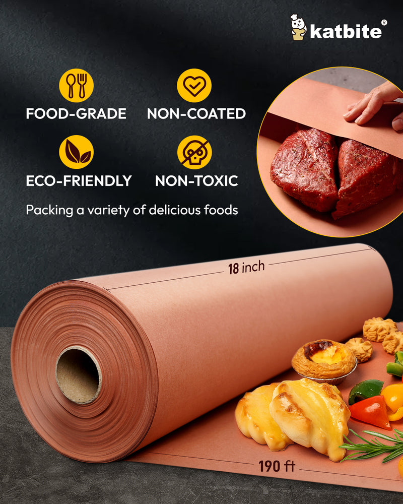 Katbite Butcher Paper Roll - 17 Inch x 190FT Roll