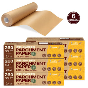 Katbite Brown Parchment Paper Roll for Easy Baking Cleanup