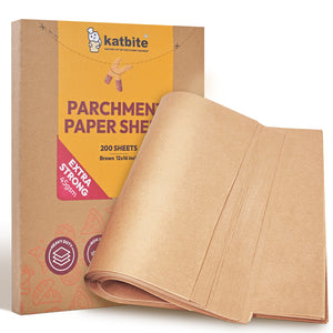 katbite Heavy Duty Unbleached Parchment Paper Sheets for Baking