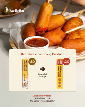 Katbite Parchment Paper Roll for Easy Non Stick Baking