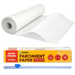 katbite Heavy Duty Parchment Paper Roll for Baking, 12 in x 262 ft Non-Stick Baking Paper for Cooking, Baking Cookies, Grilling, Air Fryer and Steaming (1Pack)