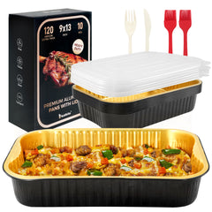 Katbite Aluminum Pans with Lids 9