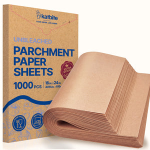 Katbite 16x24 Inch Non Stick Parchment Paper Bulk Baking Sheets for Commercial Use
