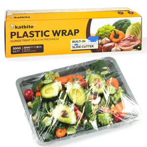 Katbite Plastic Wrap with Removable Slide Cutter