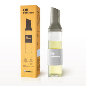 Katbite Olive Oil Dispenser Bottle Glass Gravity Spout Easy Refill