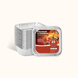 Katbite 8x8 9x13 Heavy Duty 85um Aluminum Foil Pans Bulk Catering Trays