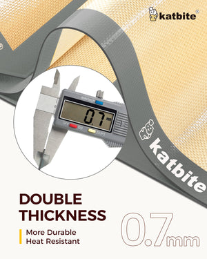 Katbite Silicone Baking Mats Set of 3 Extra Thick Nonstick Sheet Liners