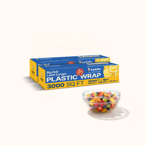 Katbite 12x1200 18x2000 Bulk Plastic Wrap Roll with Slide Cutter
