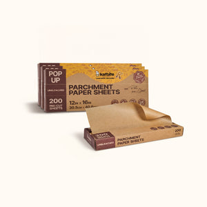 Pop Up Precut Parchment Paper Sheets for Commercial Kitchens and Cafes