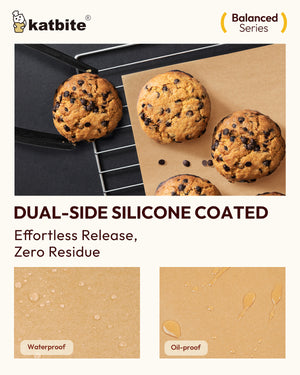 Katbite 8 x 8 Unbleached Parchment Paper Sheets, 200 pcs