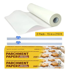 Katbite 2 Pack Parchment Paper Roll,15in x210ft.