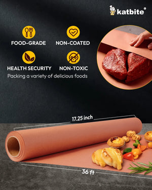 katbite Peach Butcher Paper Roll for Smoking Meat and Wrapping