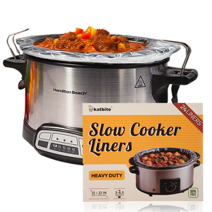 Katbite Slow Cooker Liners 48 Count Disposable Bags for Easy Cleanup