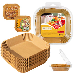 katbite Unbleached Air Fryer Parchment Liners for Easy Cleanup