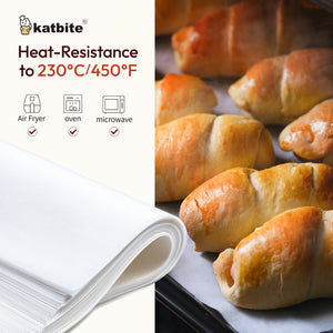 Katbite Heavy Duty Parchment Paper Sheets Precut Non-Stick Full Parchment Sheets