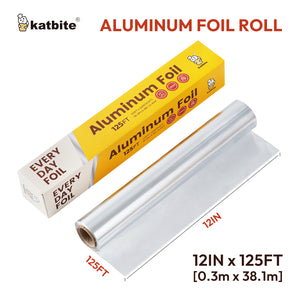 Katbite Heavy Duty Aluminum Foil Roll Wrap with Cutter