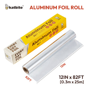 Katbite Heavy Duty Aluminum Foil Roll Wrap with Cutter