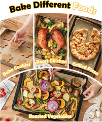 Katbite 350Pcs 9x13 In Parchment Paper Sheets, Heavy Duty Unbleached Baking Paper, Non-stick & Oil Proof for Oven, Air Fryer, Grilling, Steaming and Cooking Bread