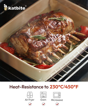 Katbite Oil Resistant 9x11 Air Fryer Paper Liners