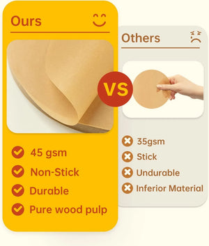 Katbite Air Fryer Liners Non Stick Parchment Paper for Fryer Baskets