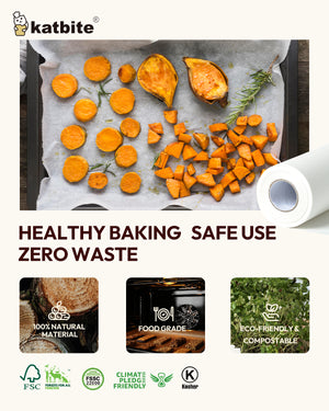 Katbite Baking Parchment Paper Roll Non Stick Cooking Paper