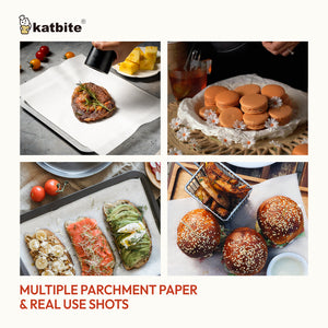 Katbite Heavy Duty Parchment Paper Sheets Precut Non-Stick Full Parchment Sheets