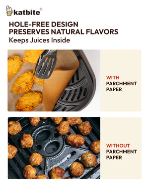 Katbite Oil Resistant 9x11 Air Fryer Paper Liners