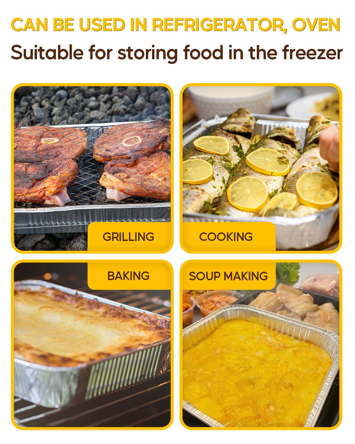 Disposable Aluminum Foil 9x9 Square Baking Pans (30 Count) by Stock Your  Home