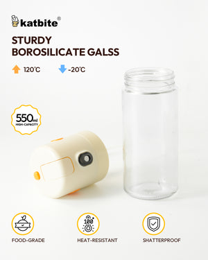 Katbite 2 in 1 Oil Sprayer Dispenser Glass Bottle