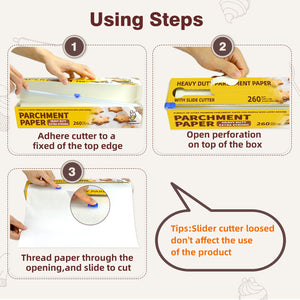 Katbite Parchment Paper Roll for Easy Non Stick Baking