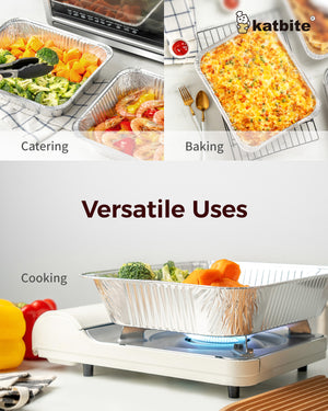 katbite Heavy Duty Disposable Aluminum Foil Pans for Baking.