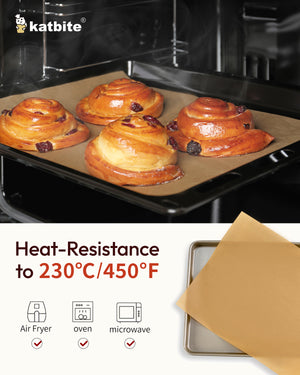 katbite Heavy Duty Unbleached Parchment Paper Sheets for Baking