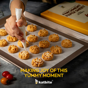 Katbite Heavy Duty Parchment Paper Sheets Precut Non-Stick Full Parchment Sheets