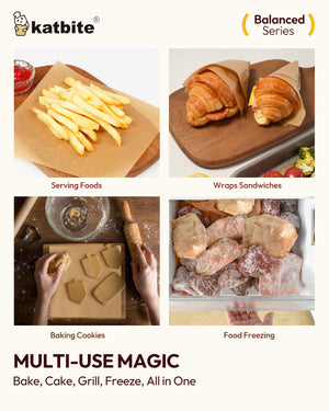 Katbite 8 x 8 Unbleached Parchment Paper Sheets, 200 pcs