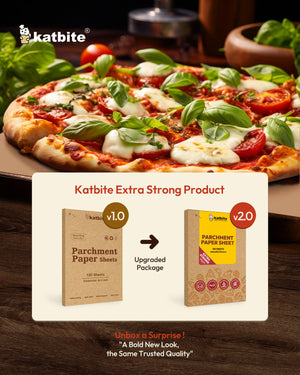 katbite Heavy Duty Unbleached Parchment Paper Sheets for Baking