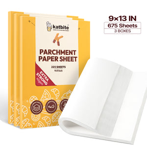 Katbite Heavy Duty Parchment Paper Sheets Precut Non-Stick Full Parchment Sheets