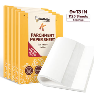 Katbite Heavy Duty Parchment Paper Sheets Precut Non-Stick Full Parchment Sheets