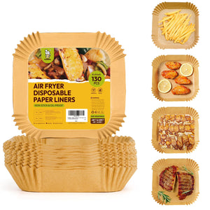 katbite Unbleached Air Fryer Parchment Liners for Easy Cleanup