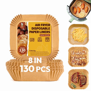 katbite Unbleached Parchment Liners for Air Fryer and Steamer