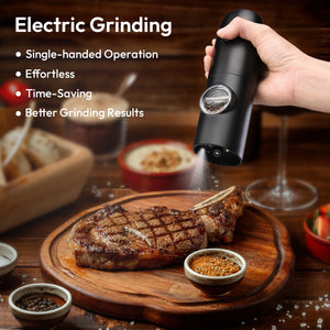 Katbite Electric Salt and Pepper Grinder Rechargeable Adjustable Coarseness