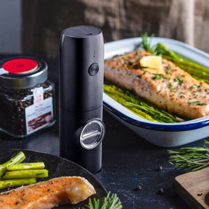 Katbite Electric Salt and Pepper Grinder Rechargeable Adjustable Coarseness