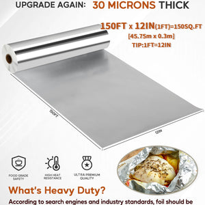 katbite Heavy Duty Aluminum Foil Roll with Serrated Cutter