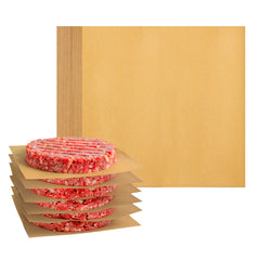 Unbleached Parchment Patty Paper, Heavy Duty 6x6 inches Burger Patty Paper, Katbite 300 Sheets Non-Stick Patty Paper Squares Perfect for Seperating Patty, Cookies, Storing Foods and Wrapping Candies