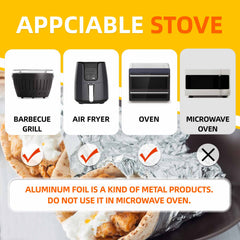 Katbite Non Stick Aluminum Foil Roll, 12 Inch 158 Sq.Ft Grilling Foil Wrap for Cooking, Roasting, BBQ, Baking, Catering