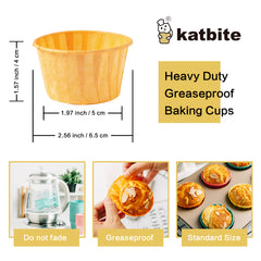 Katbite Cupcake Liners Baking Cup Liner, 160PCS