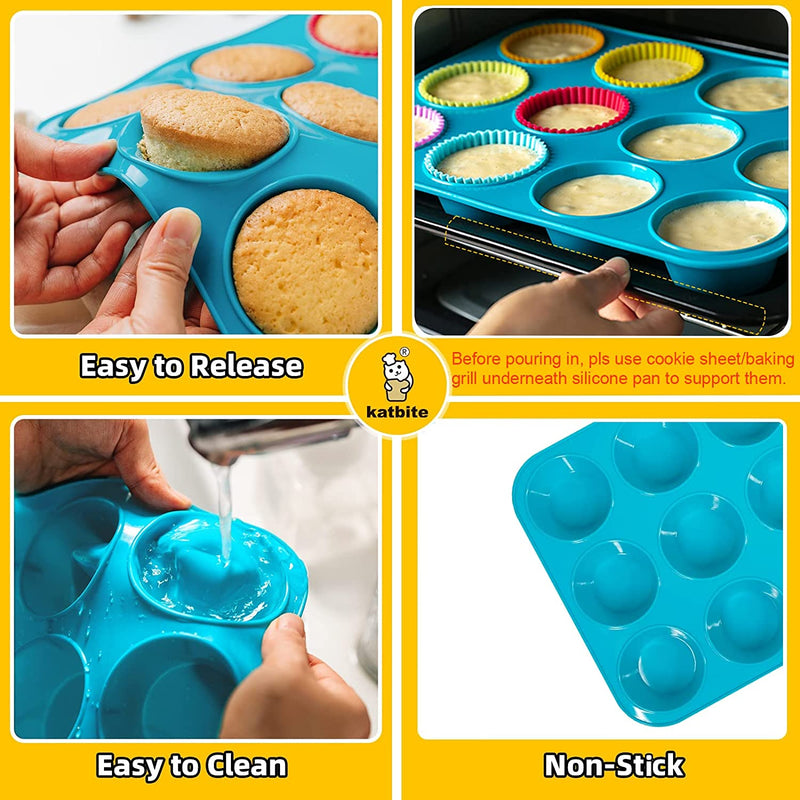Silicone muffin mould 24 cavities - 169 ml